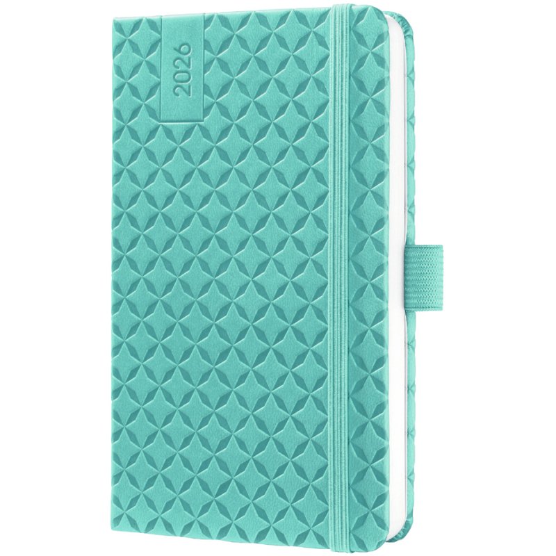 Sigel Agenda Jolie Flair 2026, A6, cuir artificiel, vert