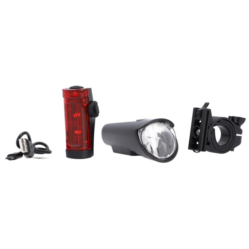 FISCHER ensemble d'éclairage vélo LED, 45 lux, homologué StVZO, étanche IP44