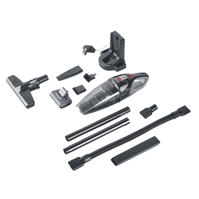 SEVERIN accu handstofzuiger en steelstofzuiger HV 7147, 18,5 V Li-ion, zwart/rood