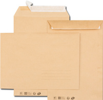 GPV verzendzakken C4, 229 x 324 mm, bruin kraftpapier, 10 stuks