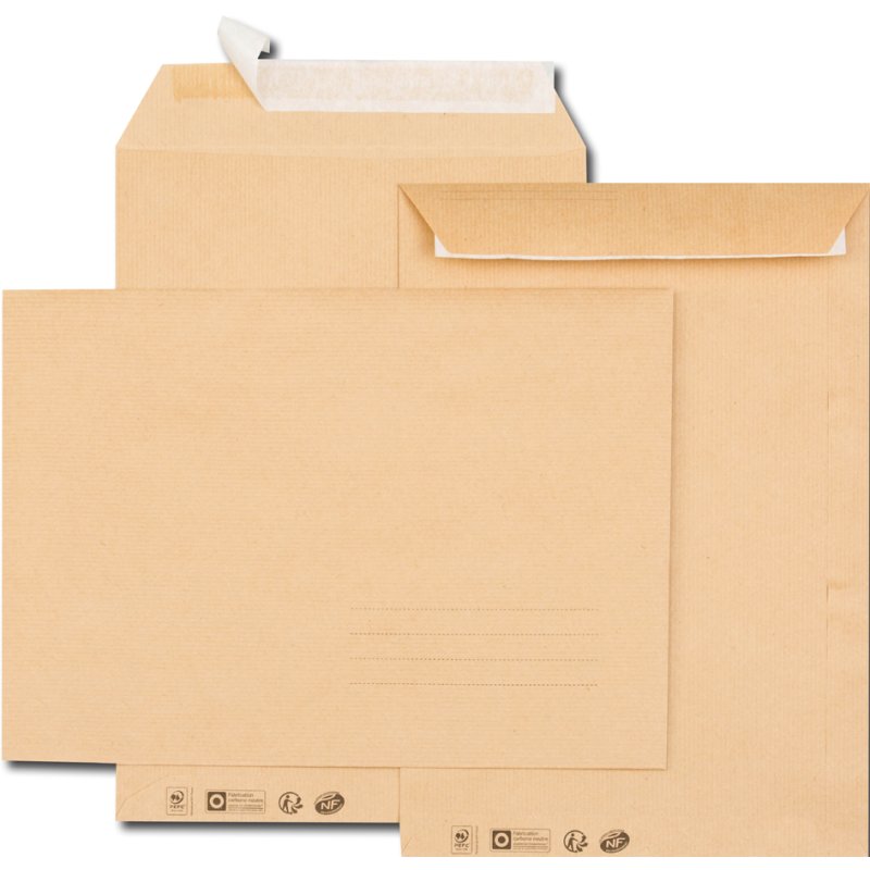 GPV enveloppes C5, kraft brun, 162×229 mm, 10 pièces