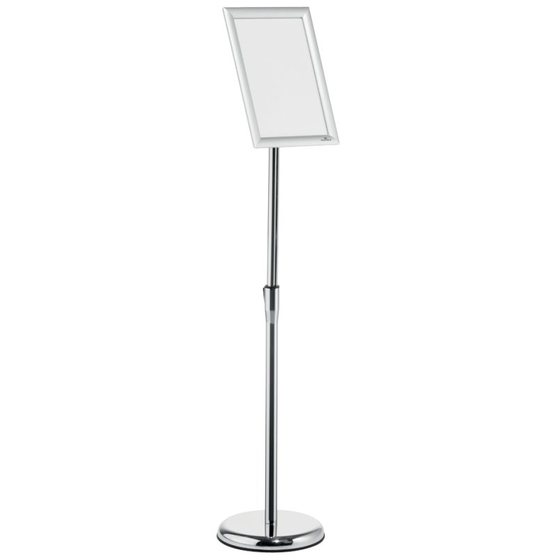 DURABLE porte-affiche sur pied pivotant, argent, hauteur réglable 770-1205 mm