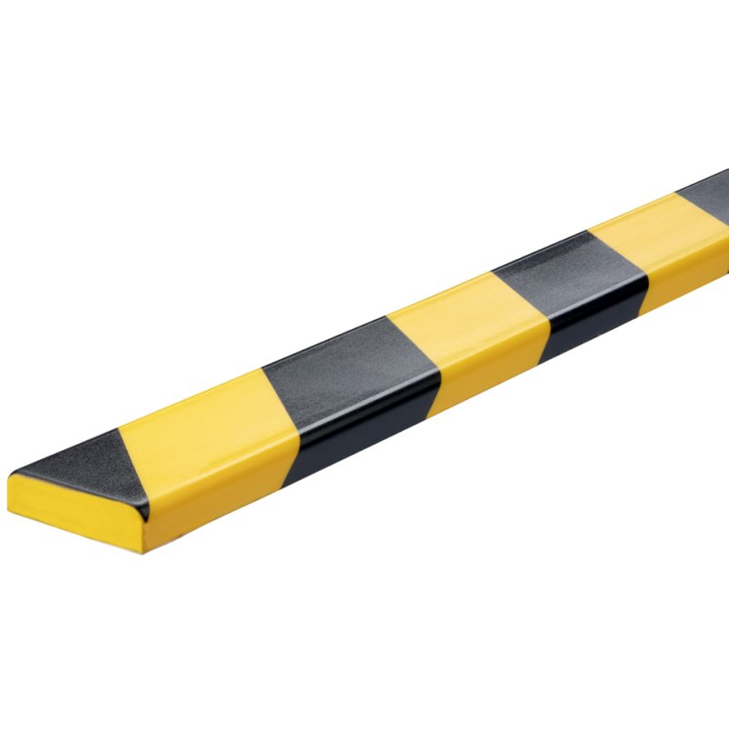 DURABLE profil de protection de surface S10, adhésif, 1 mètre, noir/jaune