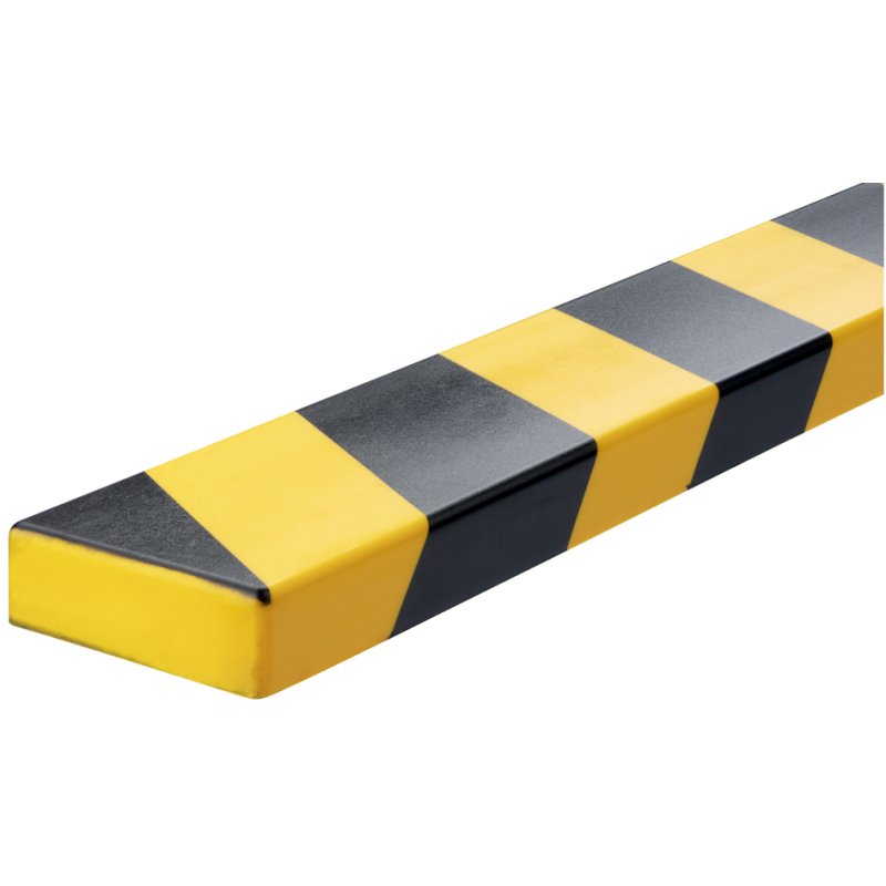 DURABLE profil de protection de surface S10, adhésif, 1 mètre, noir/jaune