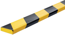 DURABLE oppervlaktebeschermingsprofiel S20, zelfklevend, 1 m, zwart/geel