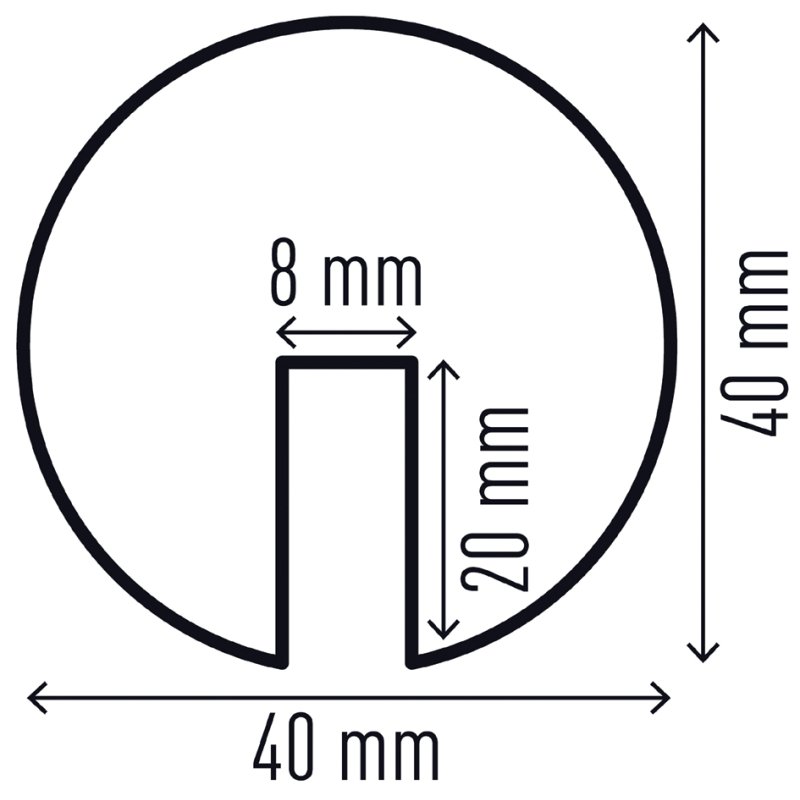 DURABLE kantbeschermingsprofiel E8R, zwart/geel, 1 meter