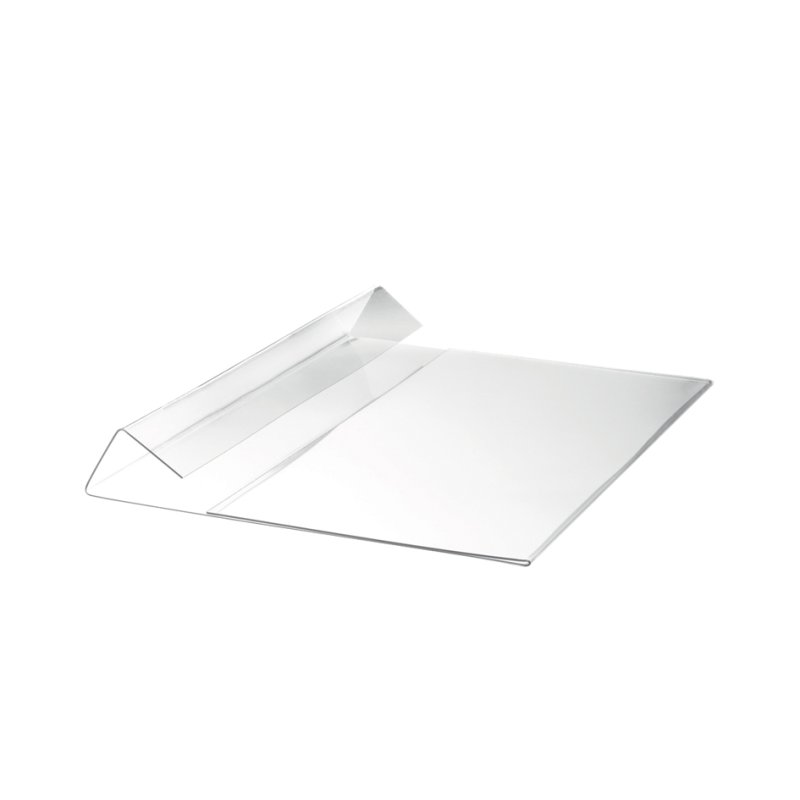 DURABLE identificatietasje hard cover A5 dwars, met vouw, transparant, 10 stuks