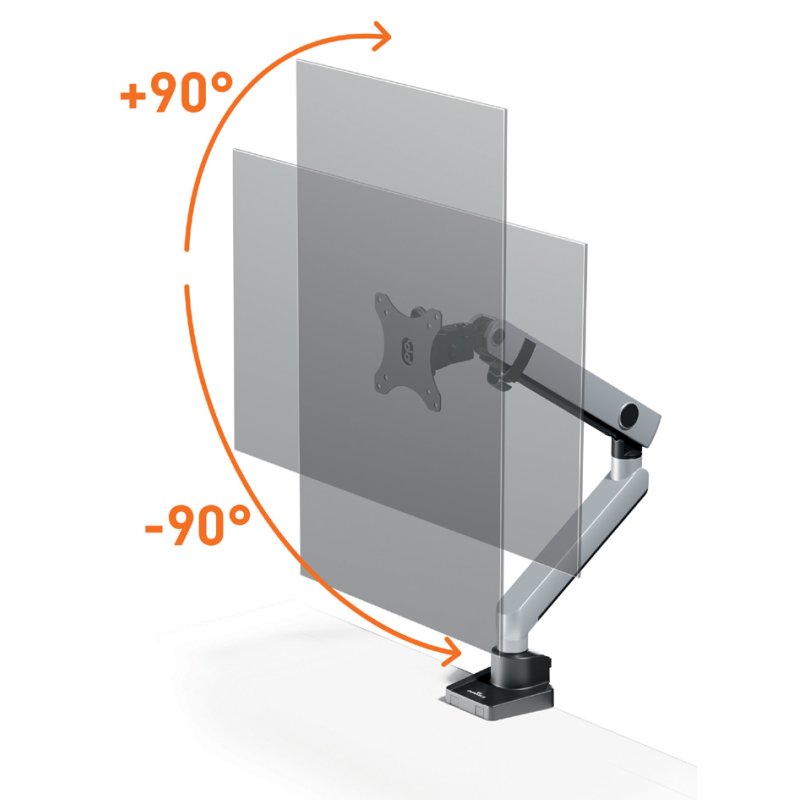 DURABLE bras d'écran SELECT PLUS, 1 moniteur, fixation par pince, 32 pouces