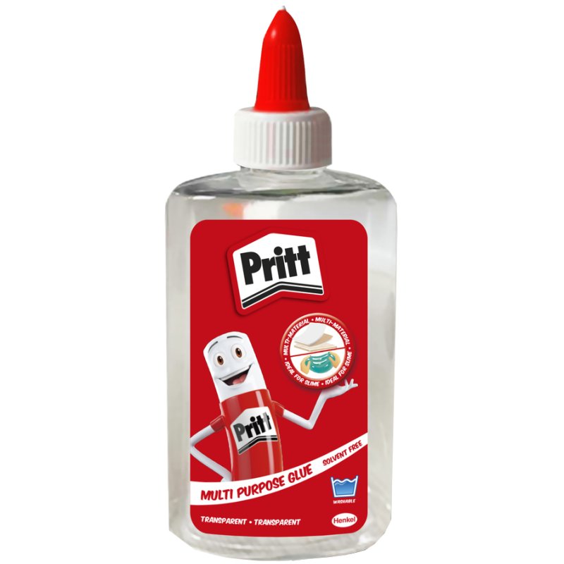 Pritt alleslijm oplosmiddelvrij, transparant, 145 g