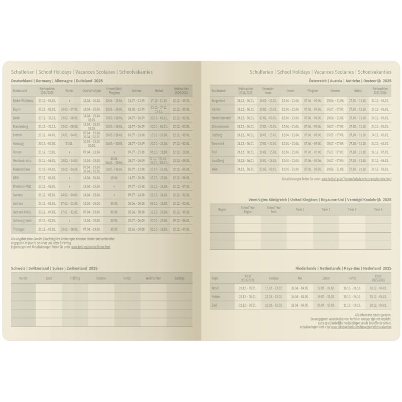 sigel Kalenderboek Conceptum 2027, A5, softcover, midnight blue