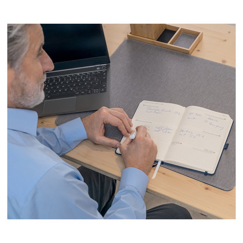 sigel calendrier journalier Conceptum 2027, A6, noir, 400 feuilles
