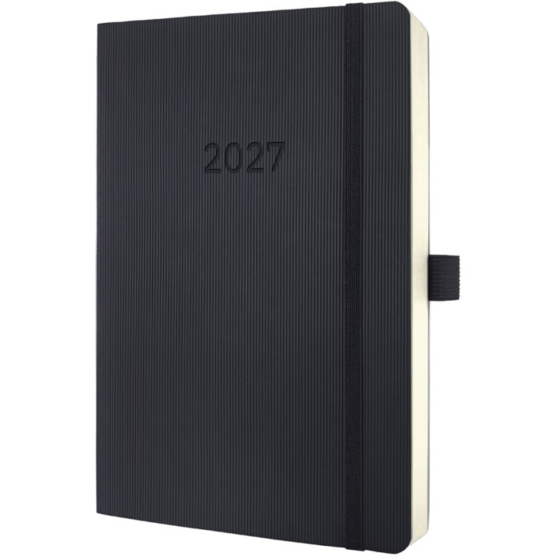 Sigel calendrier de poche Conceptum 2027, A5, 135 x 210 mm, noir