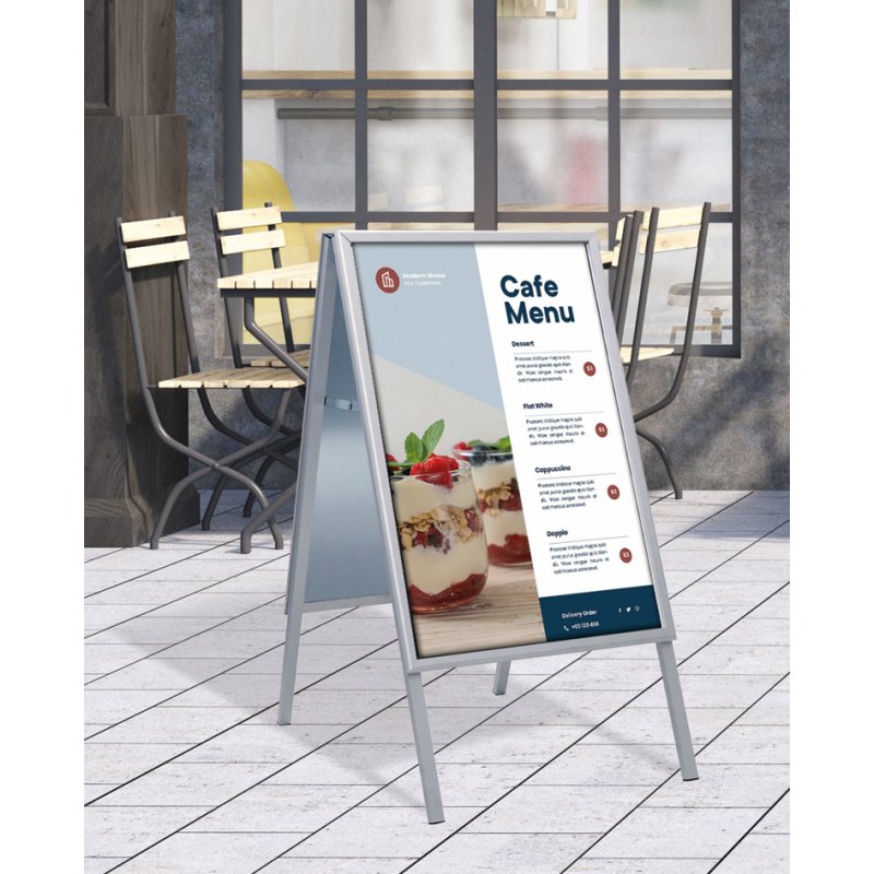 EUROPEL support d'affiche, étanche, B1, argent