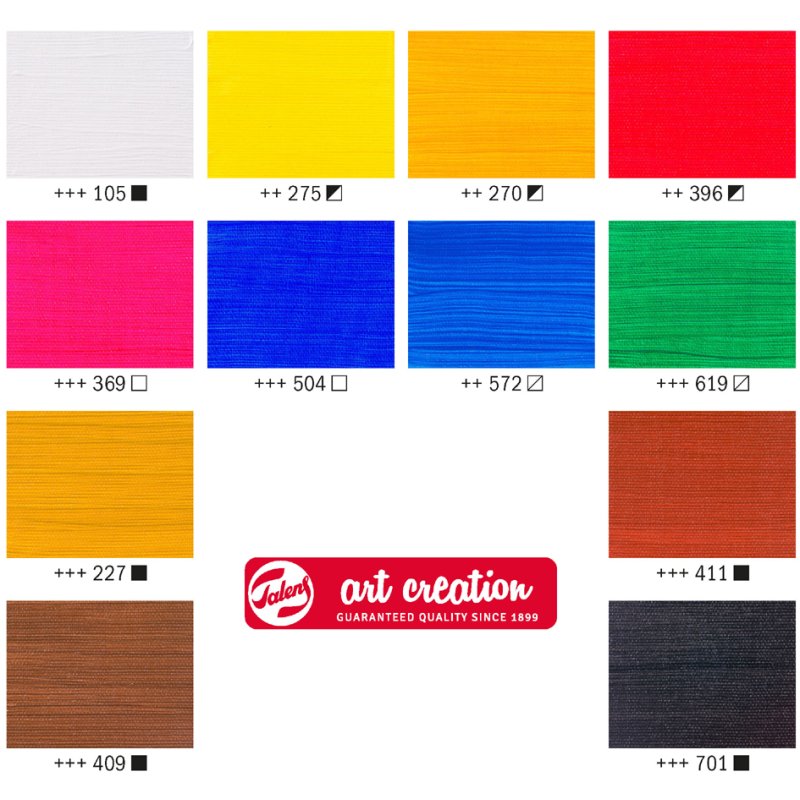 Royal Talens peinture acrylique Art Creation, 12 ml, set de 24 couleurs