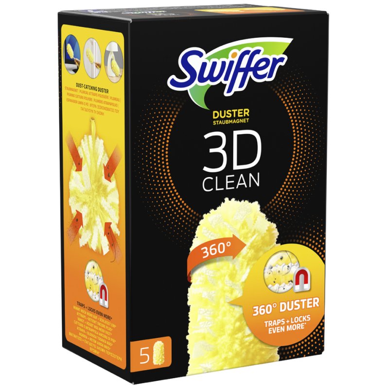 Swiffer Capteur de Poussière recharges chiffons antipoussière, 5 pièces