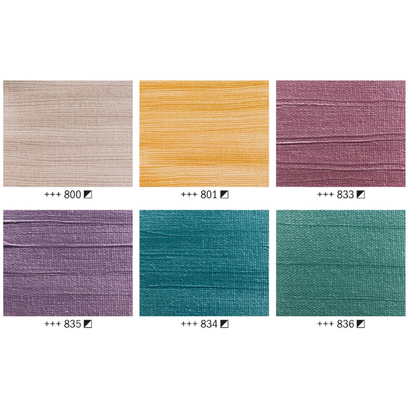 Royal Talens Art Creation Metallic acrylic paint set, 6 colours, 6 x 12 ml