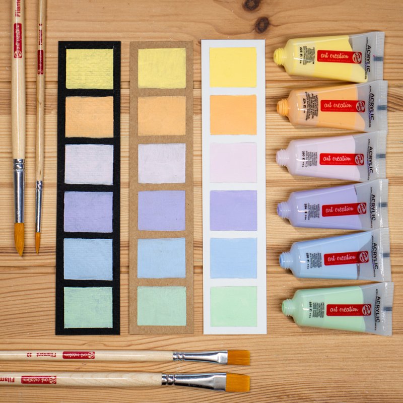Royal Talens peinture acrylique Art Creation pastel set, 6 x 12 ml, 6 couleurs