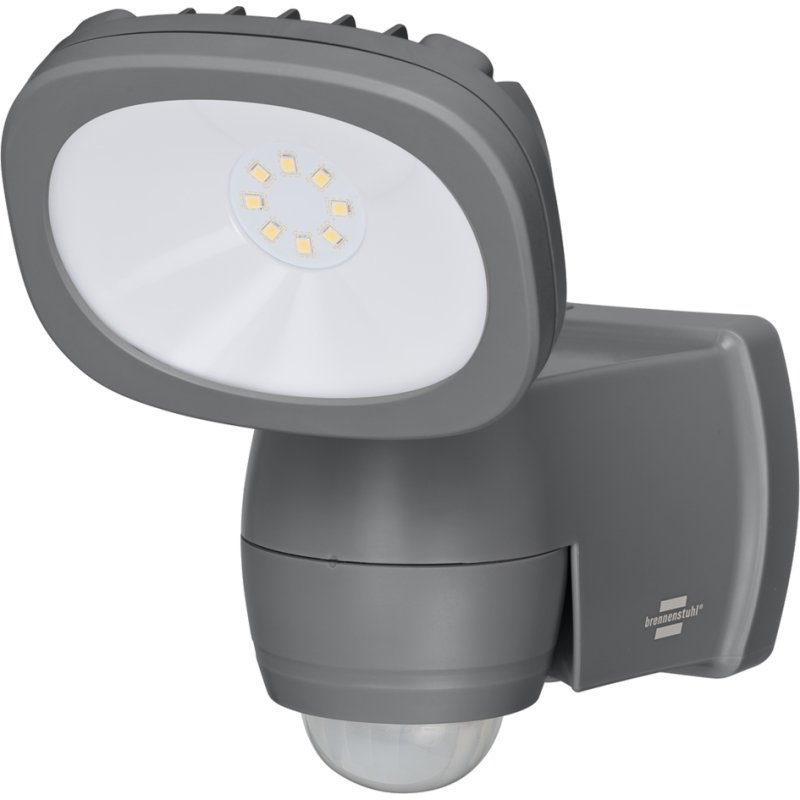 brennenstuhl battery LED floodlight LUFOS, black, motion sensor, 400 lumen, IP44