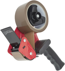 RAPESCO handafroller 960 voor verpakkingstape, zwart/rood, inclusief tape