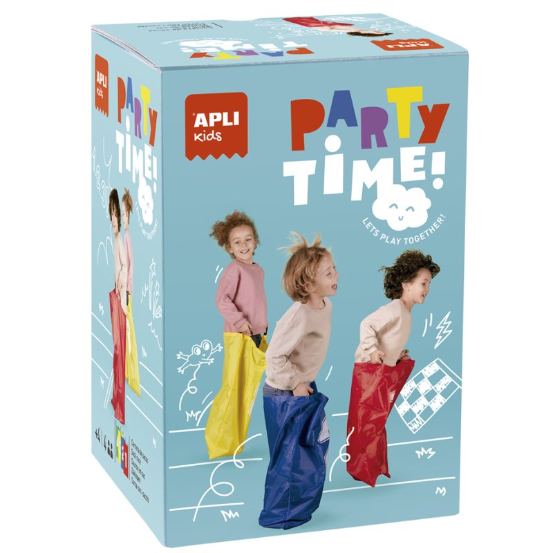 APLI kids zakspringset Feesttijd, genummerd, polyester, 4 stuks
