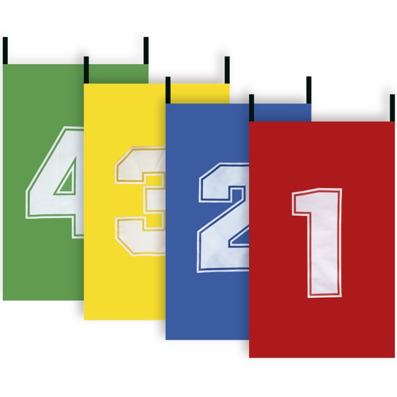 APLI kids zakspringset Feesttijd, genummerd, polyester, 4 stuks