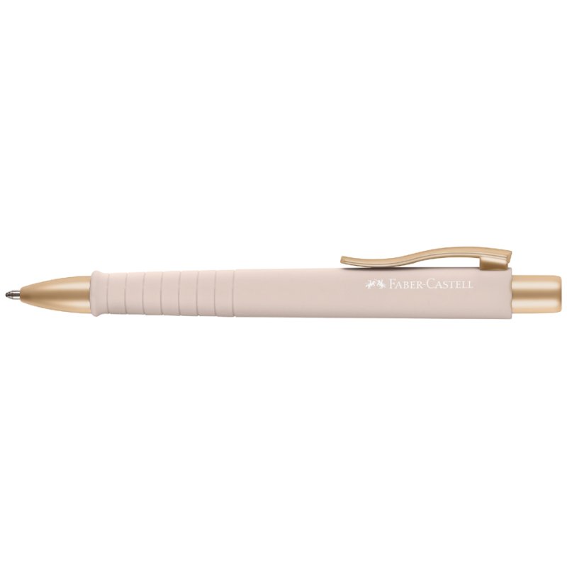 Faber-Castell stylo bille rétractable POLY BALL URBAN, rose pâle, bleu, 0,6 mm XB