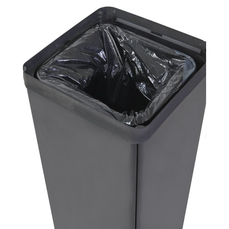 ALBA afvalbak voor papier, zwart/blauw, 50 liter