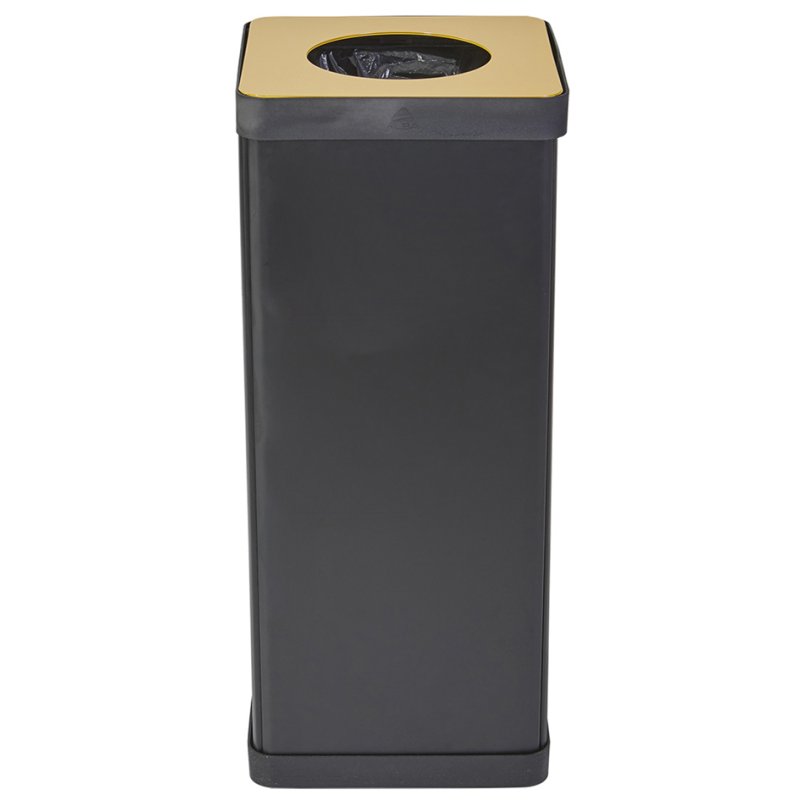 ALBA afvalbak voor papier, zwart/blauw, 50 liter