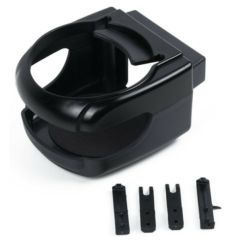 IWH porte-gobelet auto pour grille d'aération, noir, plastique