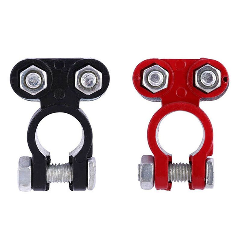 IWH Pinces de batterie set, colorées, 6-12 volts, 2 pièces