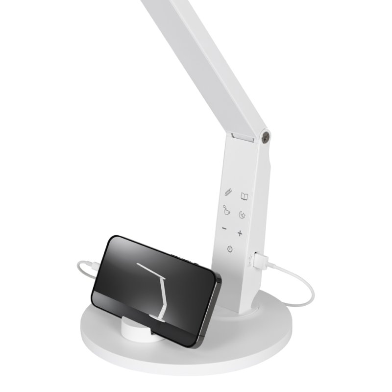 Hansa LED desk lamp Vario Plus, white, 10.5 W, 900 lumens