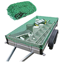 IWH aanhangernet, groen, 3,5 × 4,5 m, PP-garen 3 mm