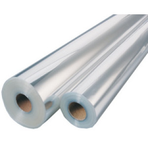 folia cadeaupapier transparant, 500 mm × 100 m, op rol