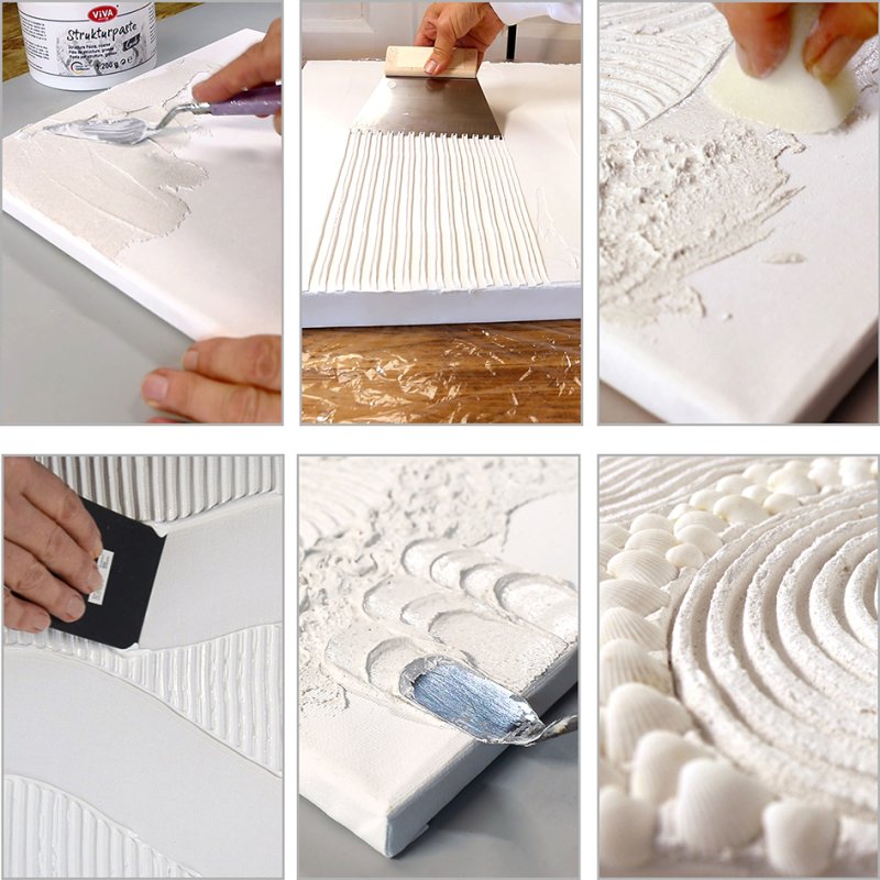 Viva Decor coarse structure paste, white, 1200 g