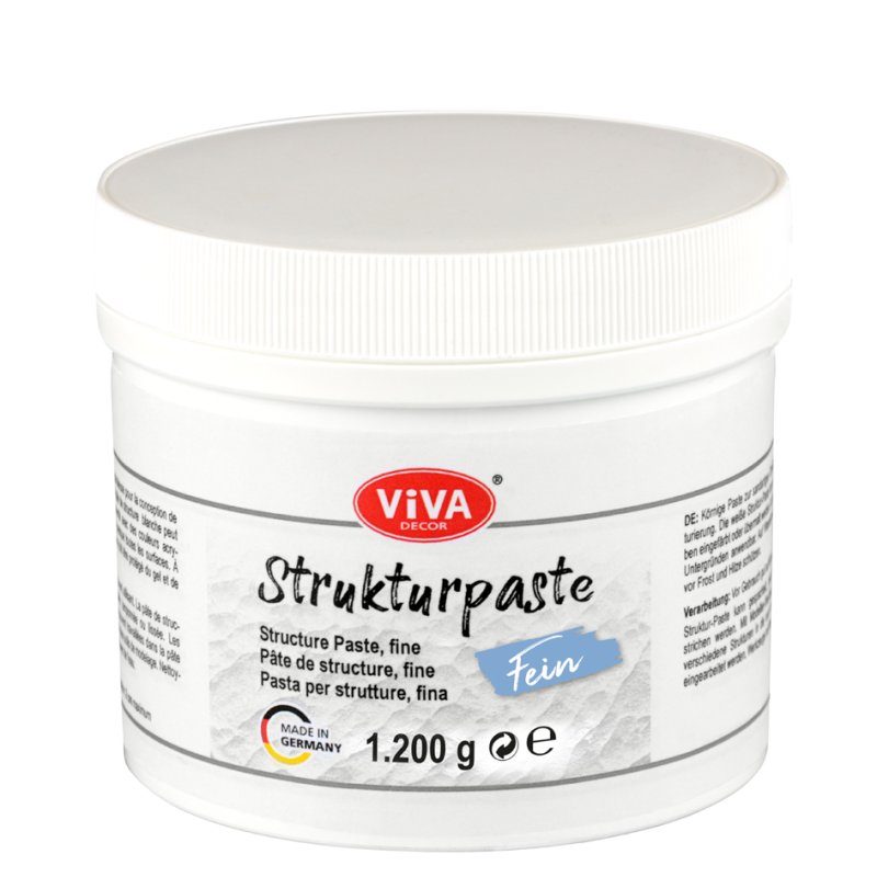 Viva Decor pâte de structure fine, blanc, 1200 g
