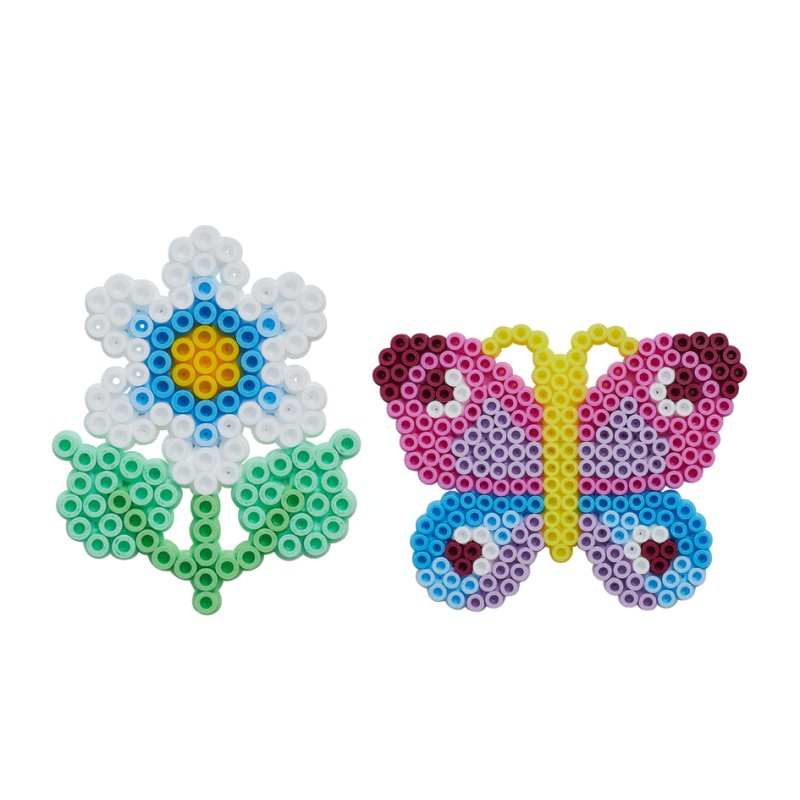 Hama perles à repasser midi Papillon/Petite fleur, 5,0 mm, env. 1.100 pièces