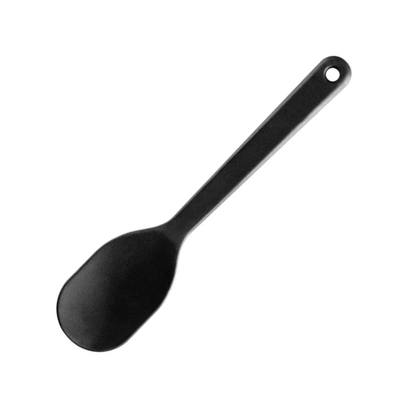GastroMax siliconen lepel, zwart, 60 mm, hittebestendig 100°C