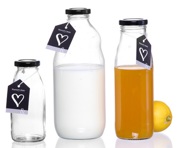 Ritzenhoff & Breker melkfles MARA, 250 ml, schroefdop, 6 stuks