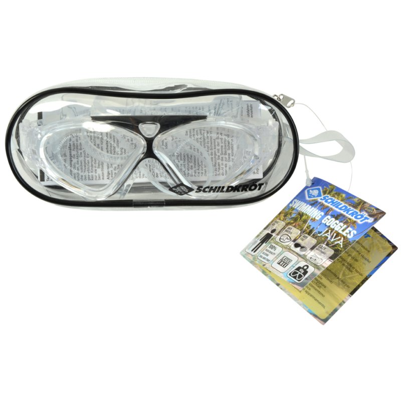 SCHILDKRÖT masque de natation Java adultes, noir, sangle silicone