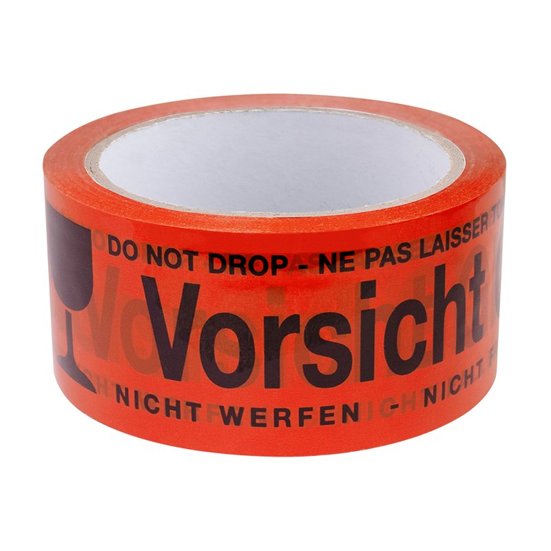 LogiLink ruban de signalisation Attention verre fragile, rouge, 48 mm × 66 m, 6 pièces