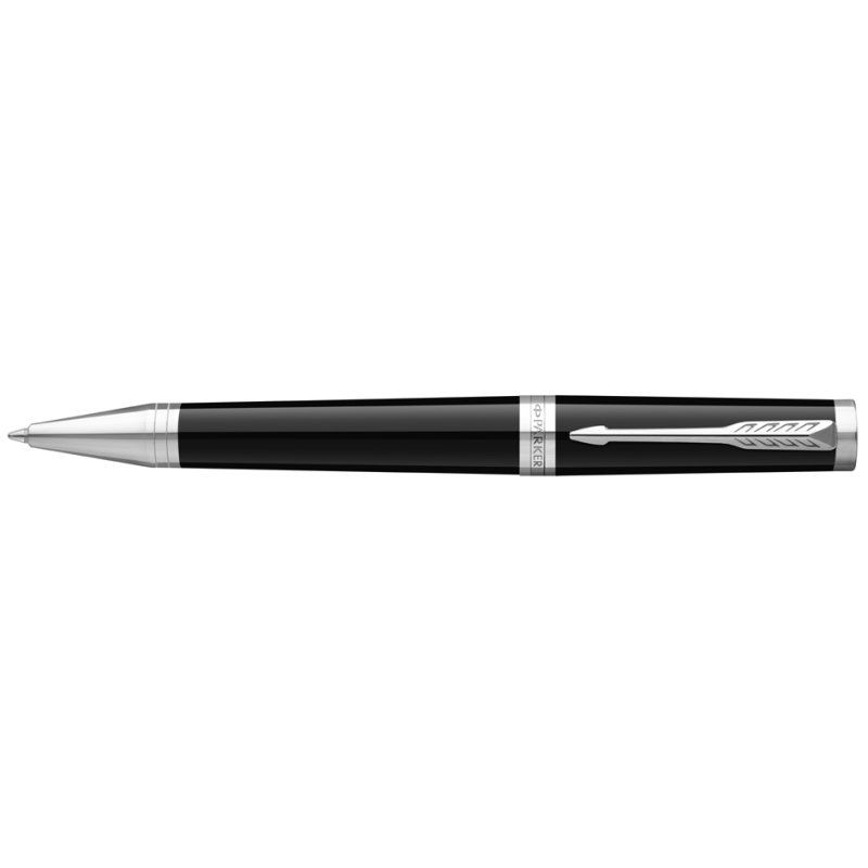 PARKER Ingenuity stylo-bille, noir avec accents chromés, largeur de trait M