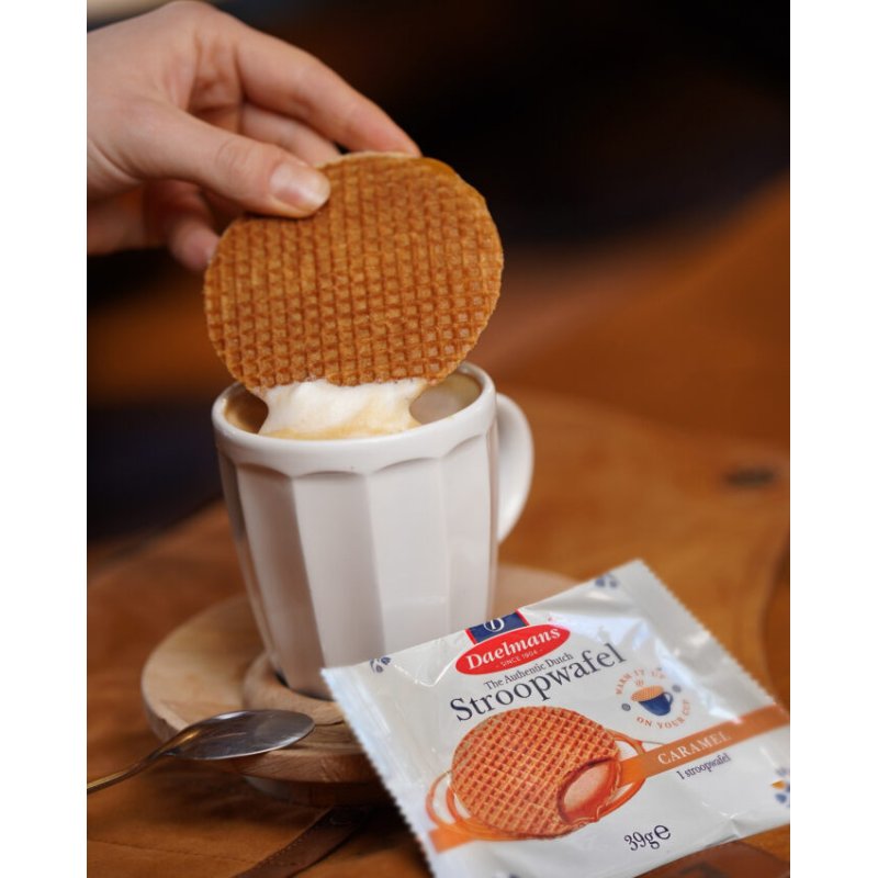 HELLMA Daelmans stroopwafels Jumbo, emballage individuel, 36 pièces