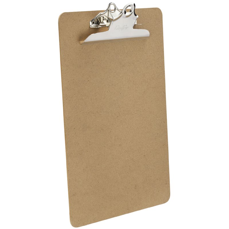 Läufer pince-bloc A4, carton dur marron, pince papillon