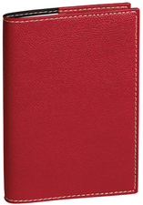 QUO VADIS agenda Randonnée zakformaat, 90 x 125 mm, 1 week per 2 pagina's, rood