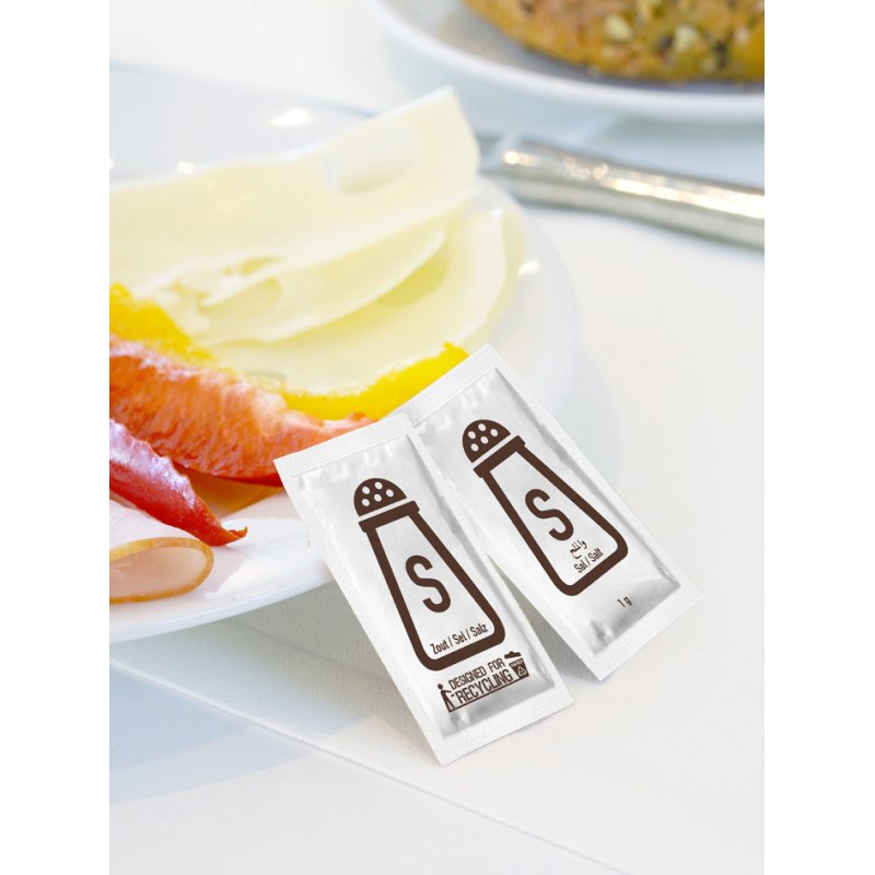 HELLMA salt portions, individually wrapped, 2000 pieces of 1.0 g each