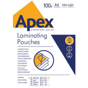 Apex lamineerhoes A4, glanzend, 150 mic, 100 stuks
