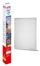 tesa insectenhor ALU FALT voor ramen, vouwbaar, wit, 80×80-140×140 cm