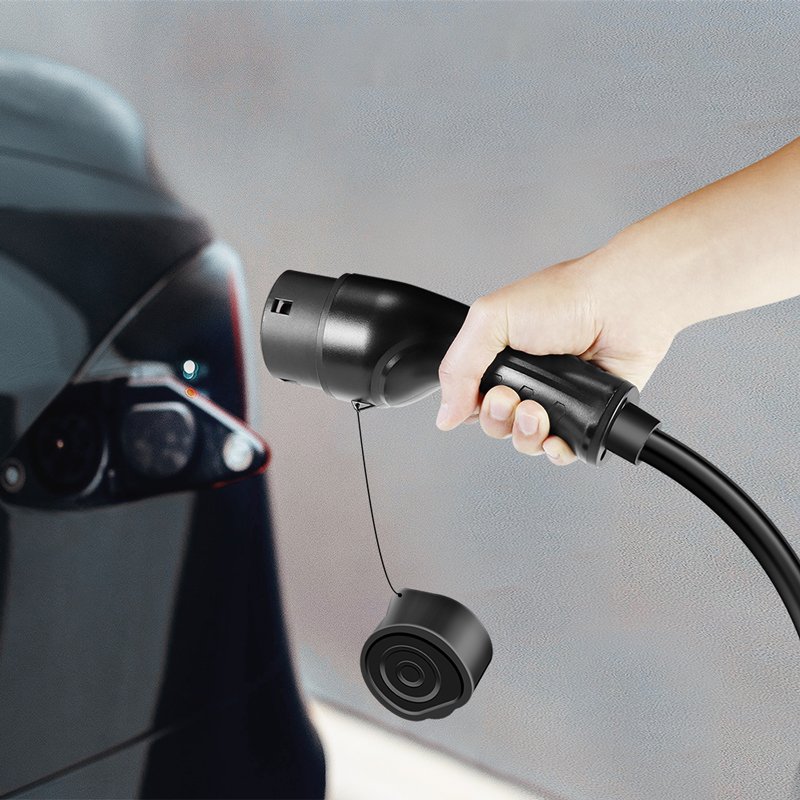 LogiLink câble de recharge voiture électrique Type 2, triphasé, 22 kW, 2,5 mètres
