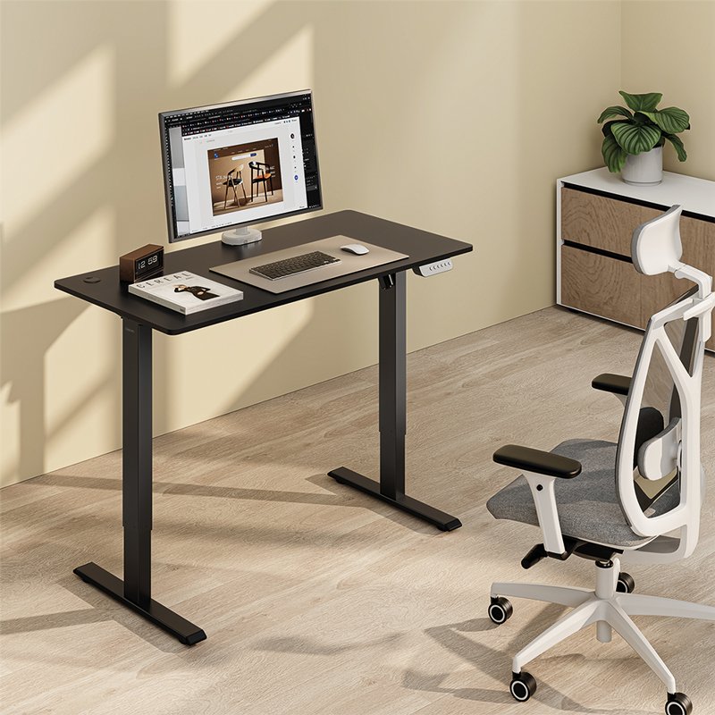 LogiLink electric desk frame, height adjustment 700-1120 mm, matt black