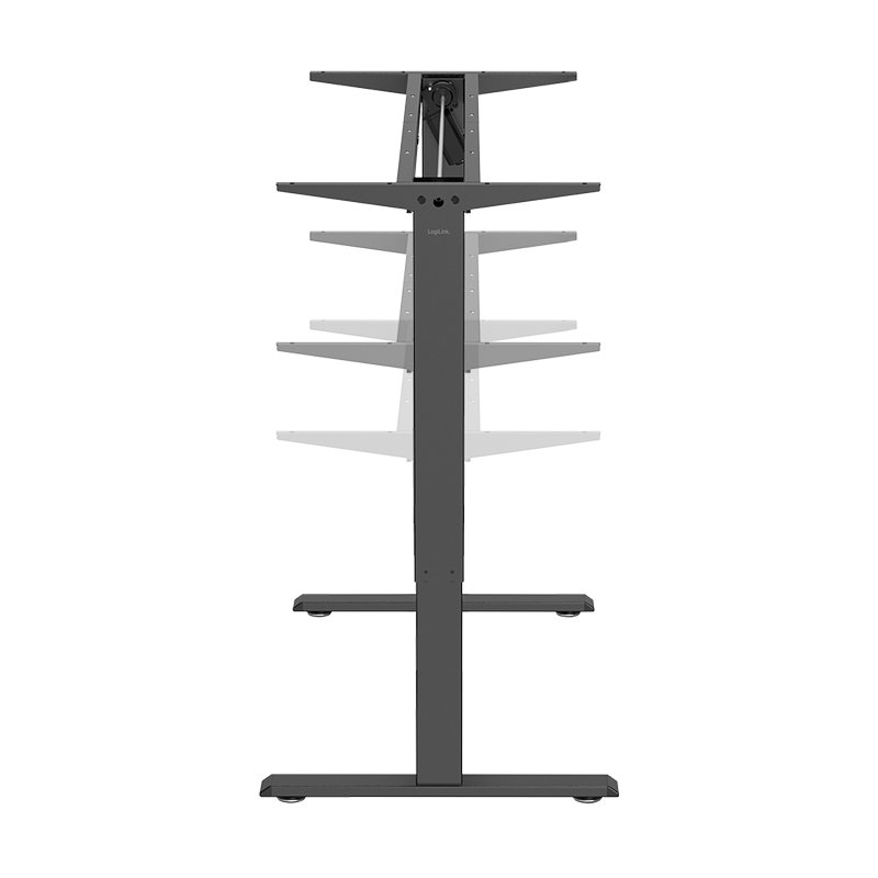 LogiLink electric desk frame, height adjustment 700-1120 mm, matt black